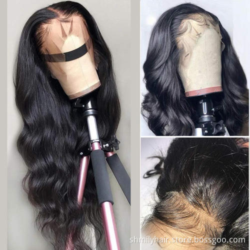 Wholesale 13x4 Lace Front Human Hair Wigs 40 Inch Brazilian Glueless Lace Wigs 100% Virgin Human Hair Cuticle HD Lace Wig
